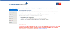 Desktop Screenshot of gastroparesisclinic.org